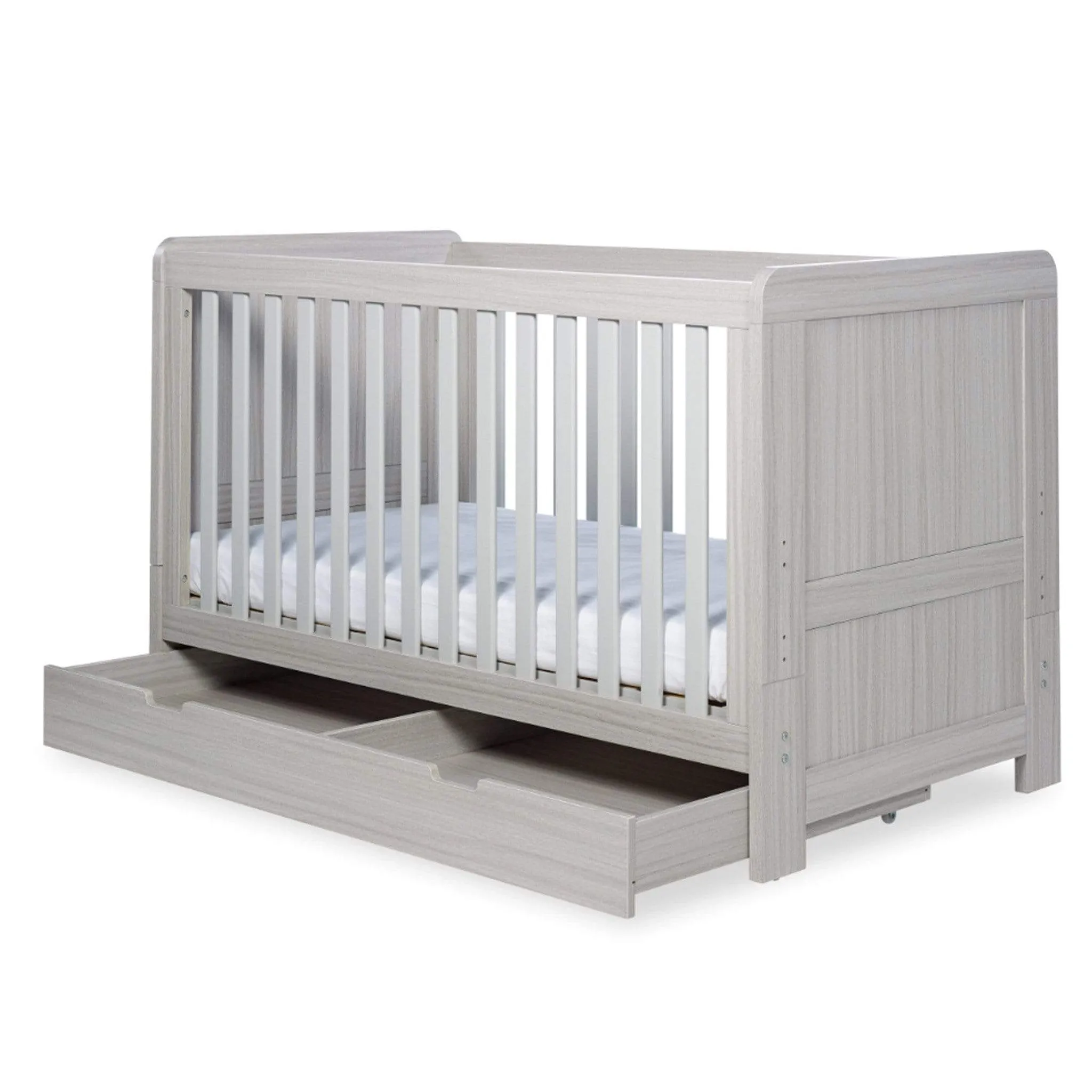 Ickle Bubba Pembrey 3 Piece Nursery Room Set & Under Drawer Ash Grey