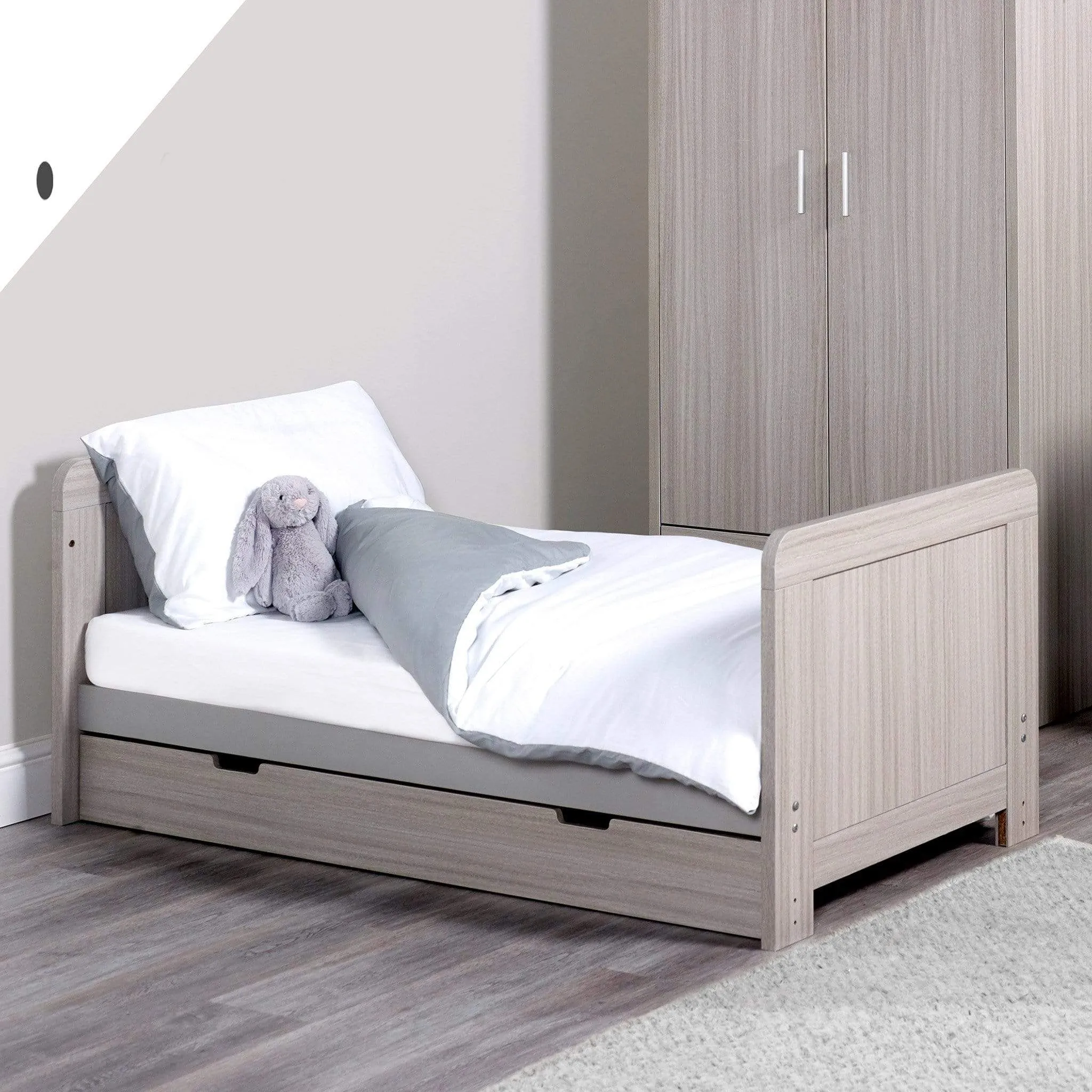 Ickle Bubba Pembrey 3 Piece Nursery Room Set & Under Drawer Ash Grey