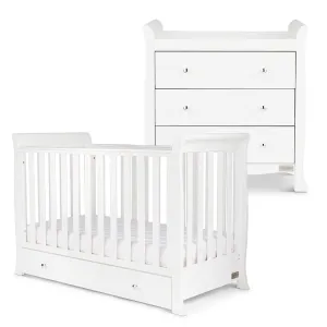 Ickle Bubba Snowdon 4 in 1 Mini 2 Piece Furniture Set - White