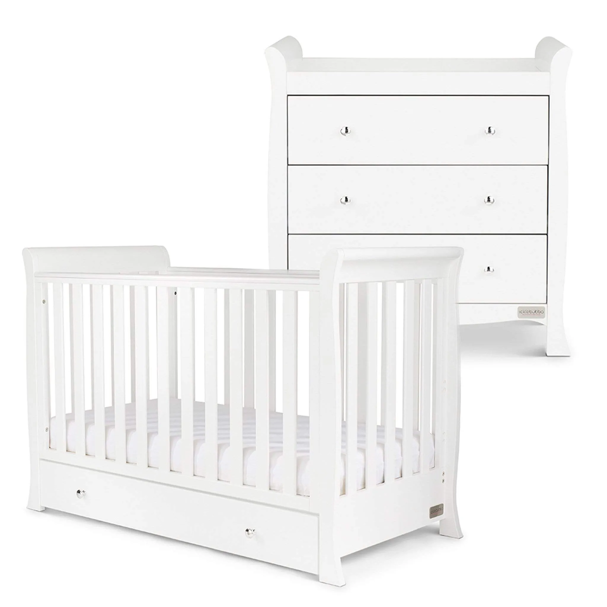 Ickle Bubba Snowdon 4 in 1 Mini 2 Piece Furniture Set - White