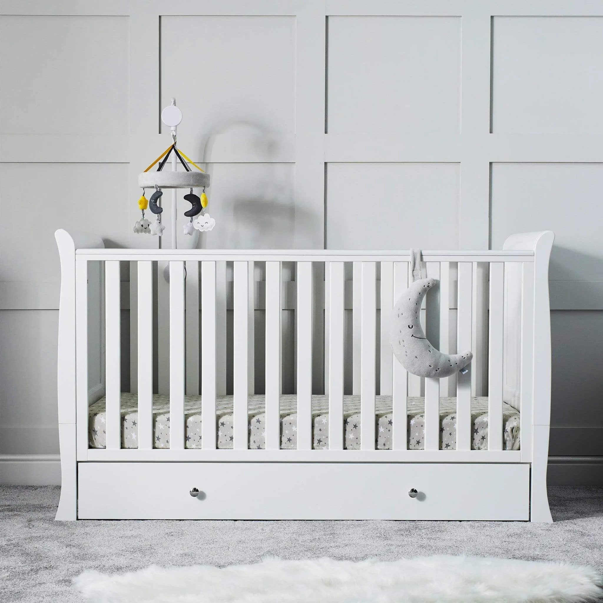 Ickle Bubba Snowdon Classic 2 Piece Furniture Set - White
