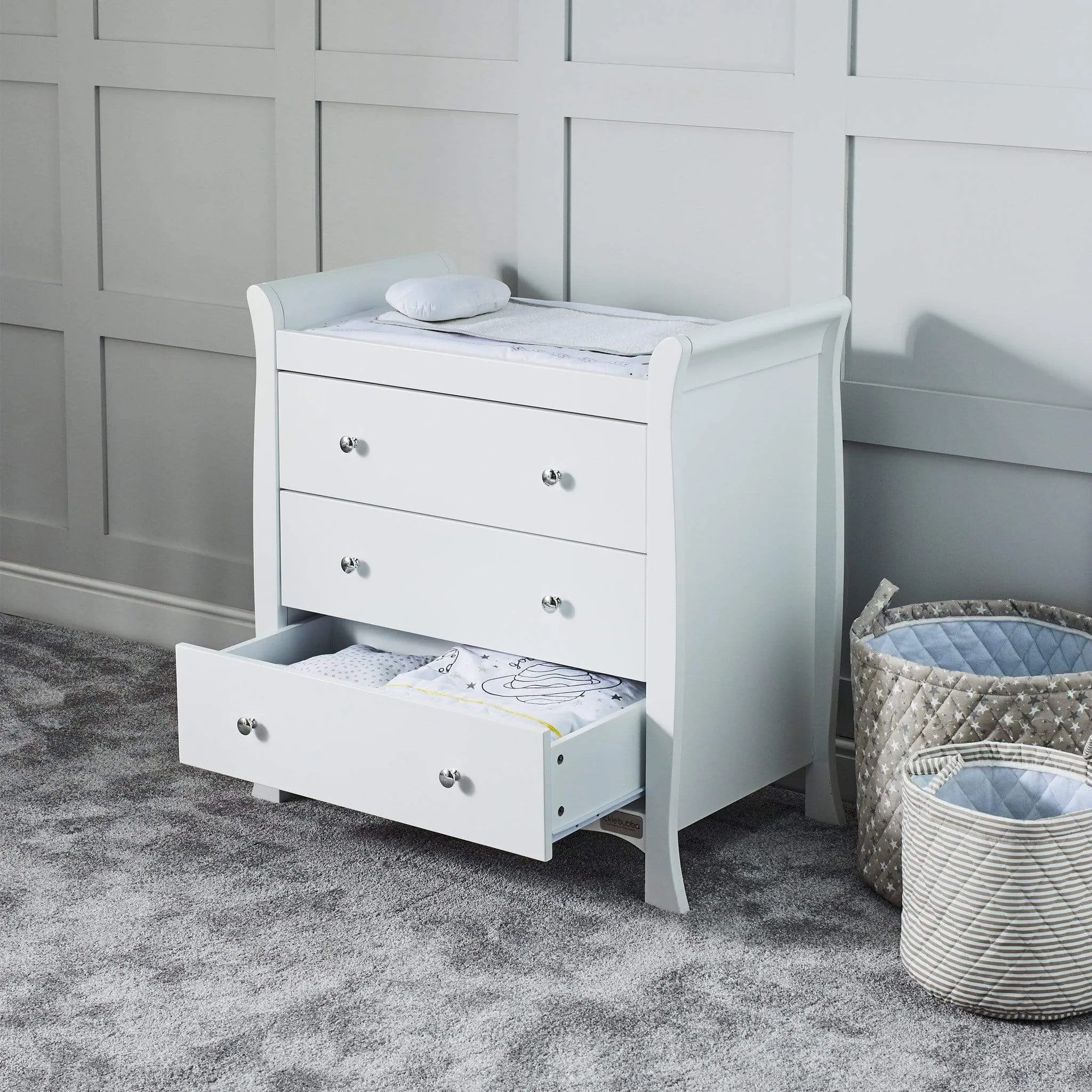 Ickle Bubba Snowdon Classic 2 Piece Furniture Set - White