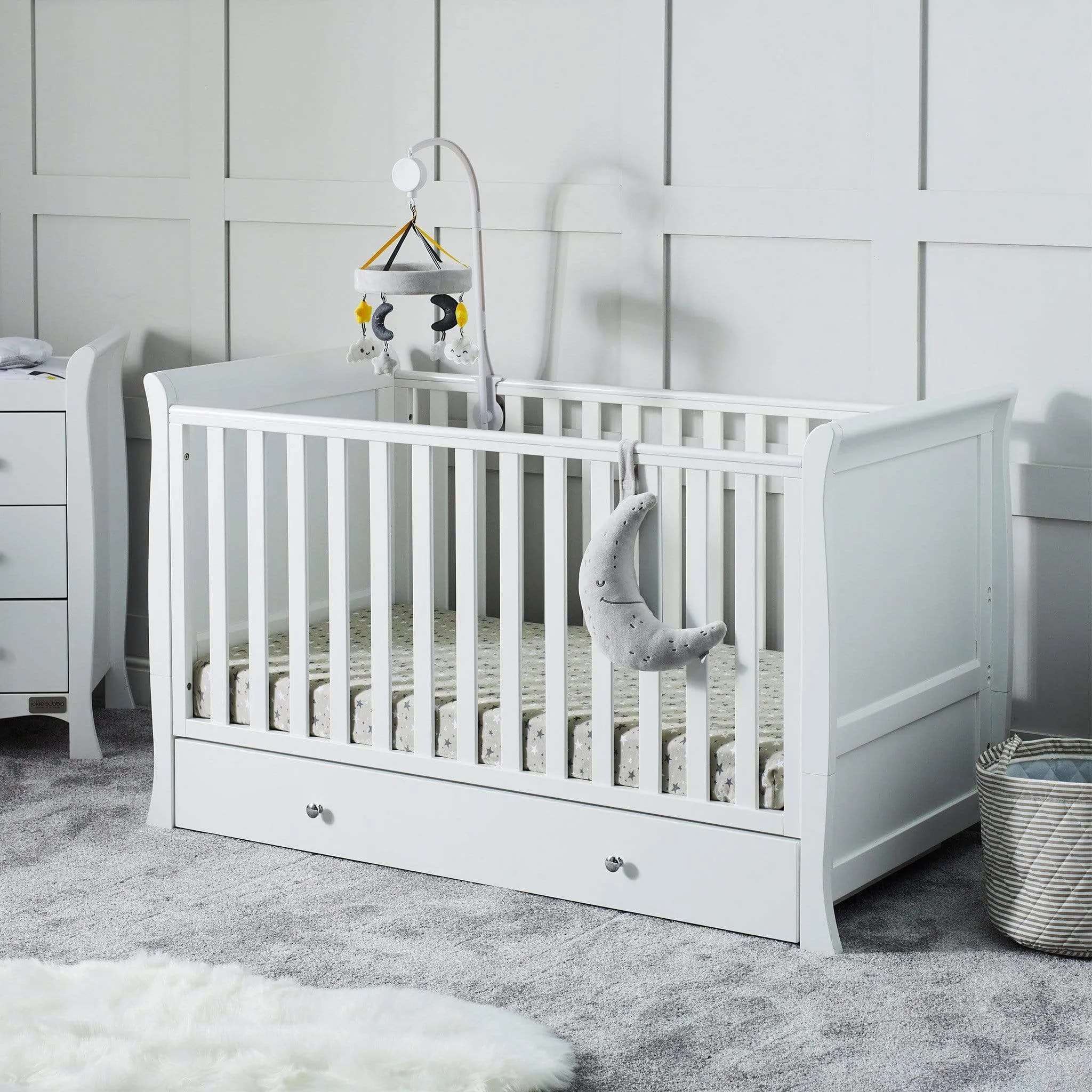 Ickle Bubba Snowdon Classic 2 Piece Furniture Set - White