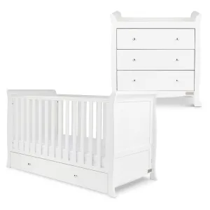 Ickle Bubba Snowdon Classic 2 Piece Furniture Set - White