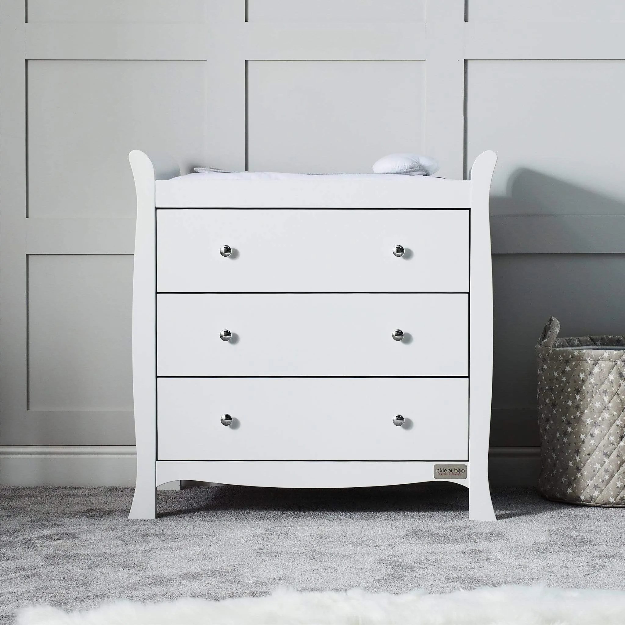 Ickle Bubba Snowdon Classic 2 Piece Furniture Set - White