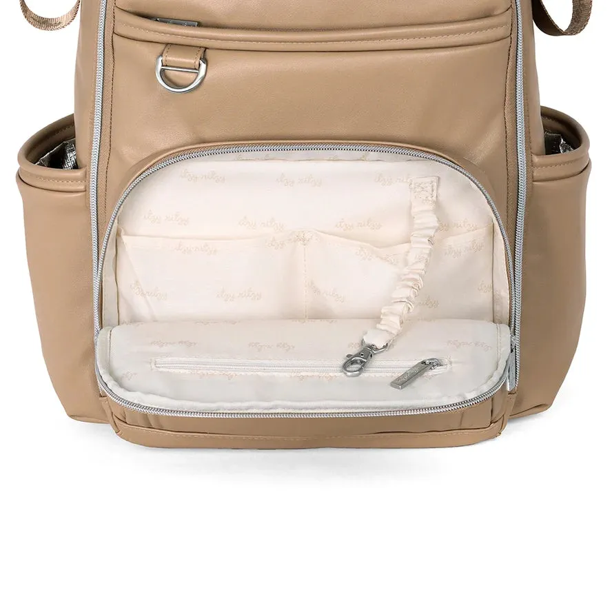 Itzy Ritzy - Boss Plus Diaper Bag Backpack - Chai Latte