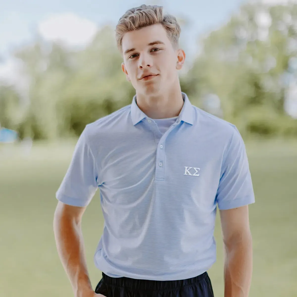 Kappa Sig Johnnie-O Striped Polo
