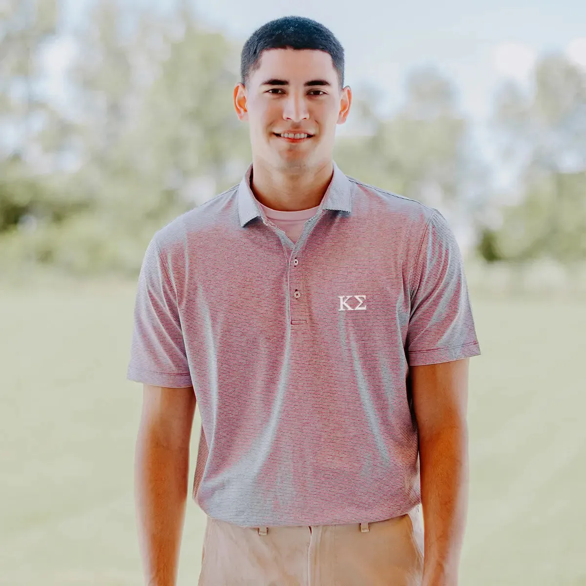 Kappa Sig Johnnie-O Striped Polo