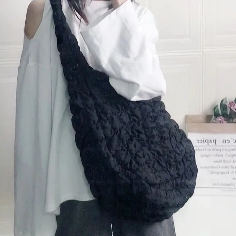 Large Capacity Bag Lady Pattern Cloud Fold Bag