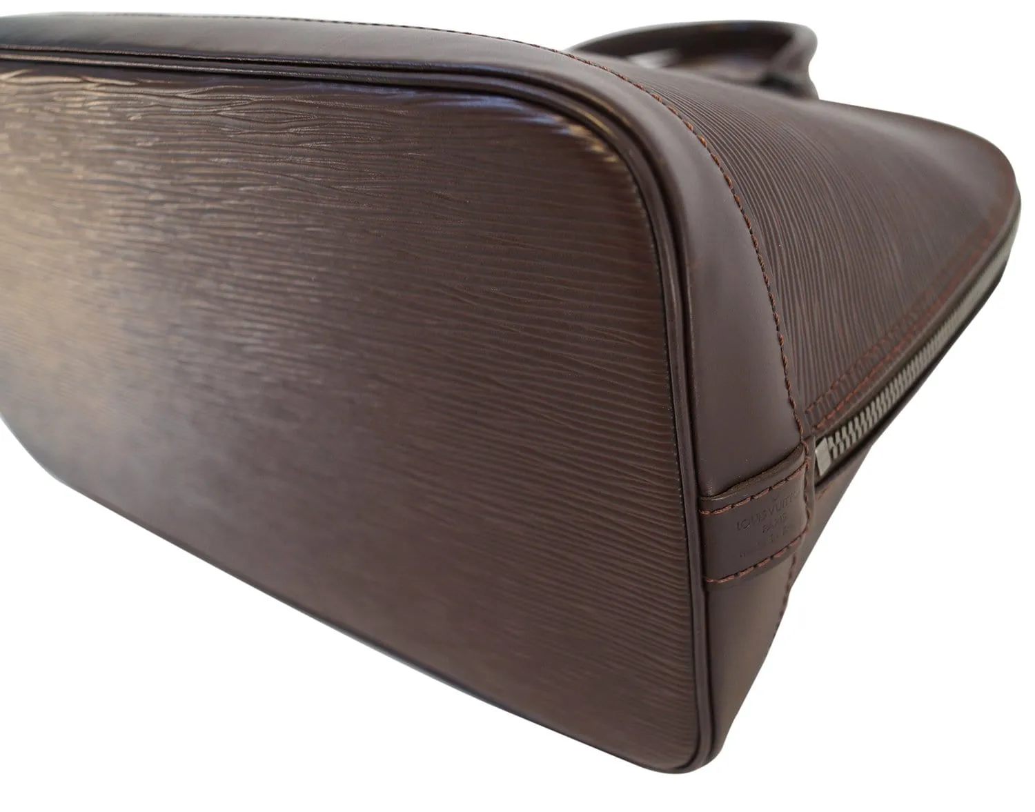 LOUIS VUITTON Epi Leather Alma Mocha Handbag