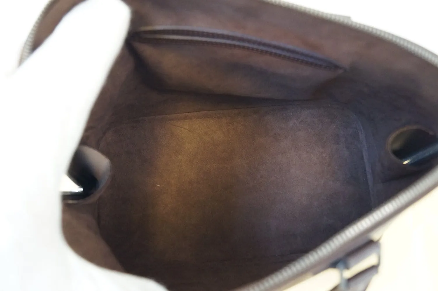 LOUIS VUITTON Epi Leather Alma Mocha Handbag