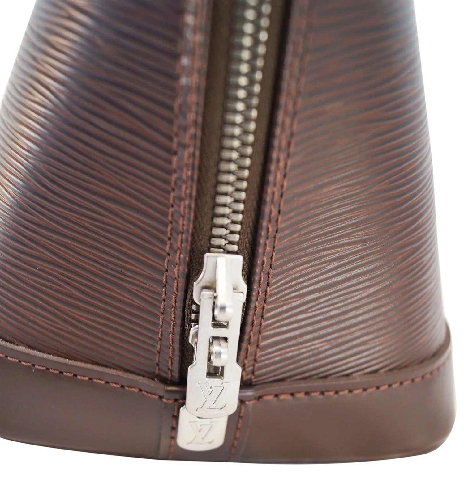 LOUIS VUITTON Epi Leather Alma Mocha Handbag