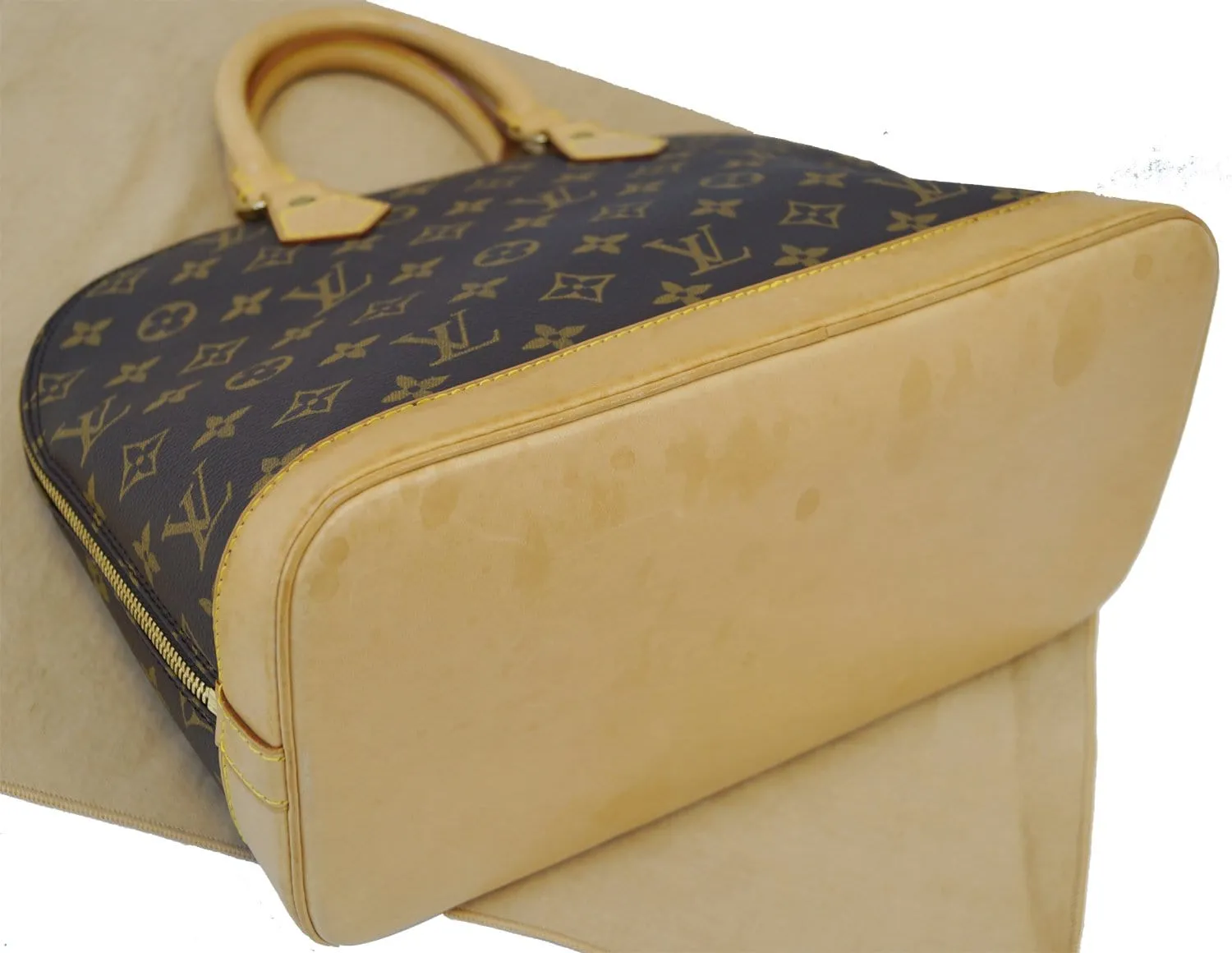 LOUIS VUITTON Monogram Canvas Alma PM Satchel Bag