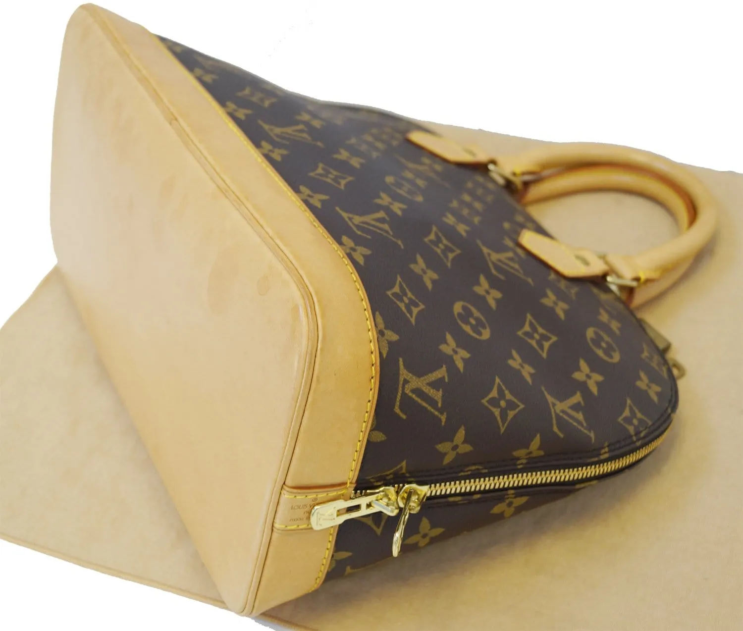 LOUIS VUITTON Monogram Canvas Alma PM Satchel Bag