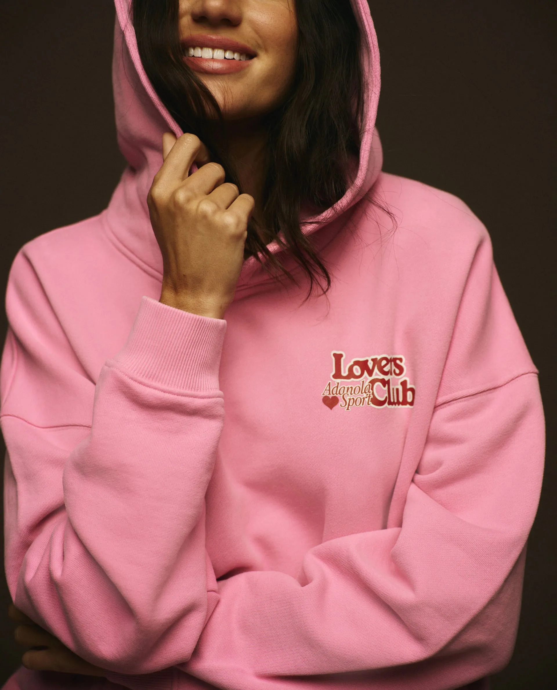 Lovers Club Oversized Hoodie - Candy Pink