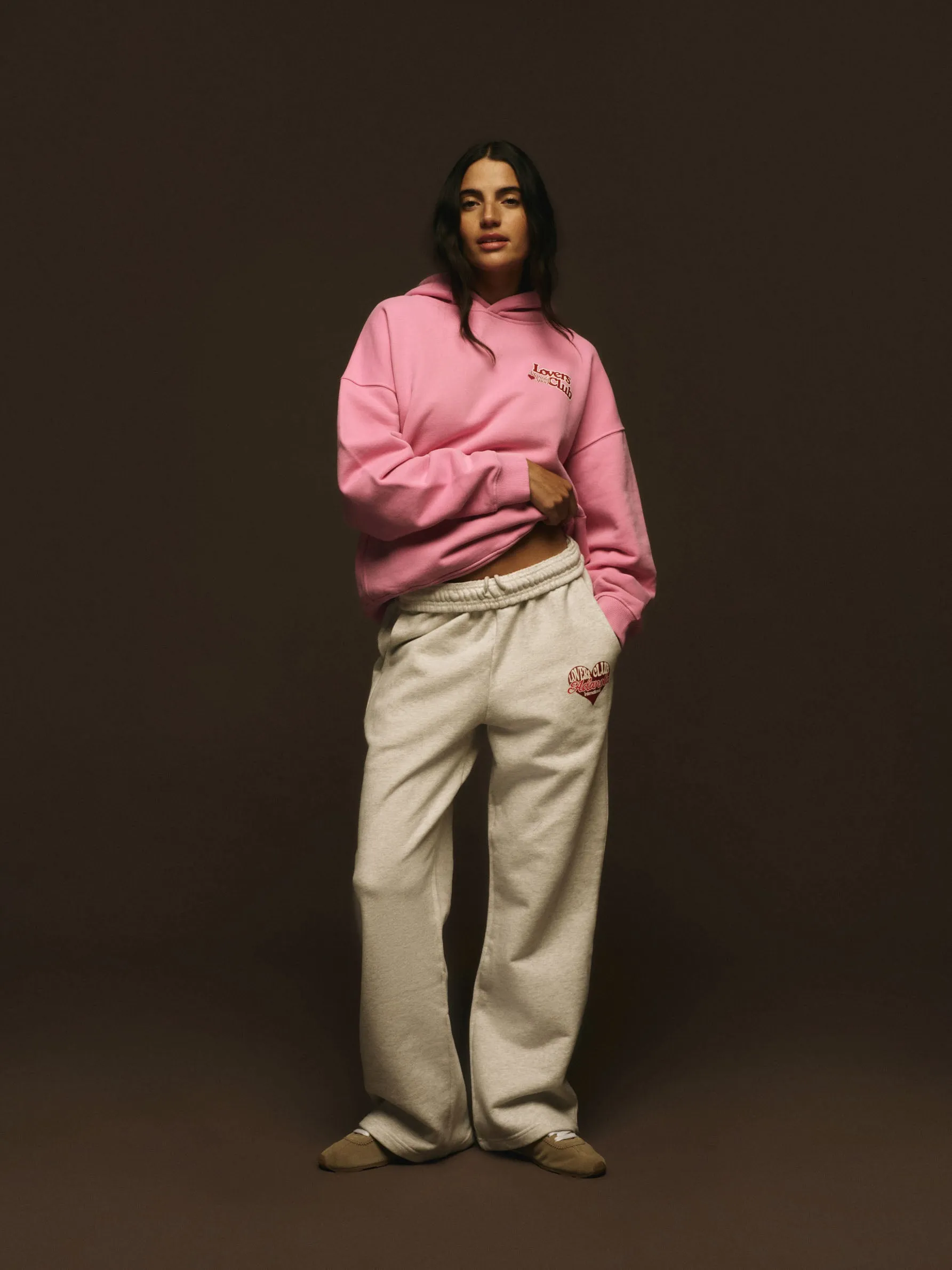 Lovers Club Oversized Hoodie - Candy Pink