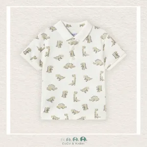 Mayoral Boys: Short Sleeve Dinosaur Polo Shirt