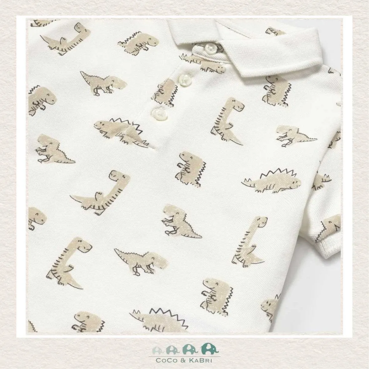 Mayoral Boys: Short Sleeve Dinosaur Polo Shirt