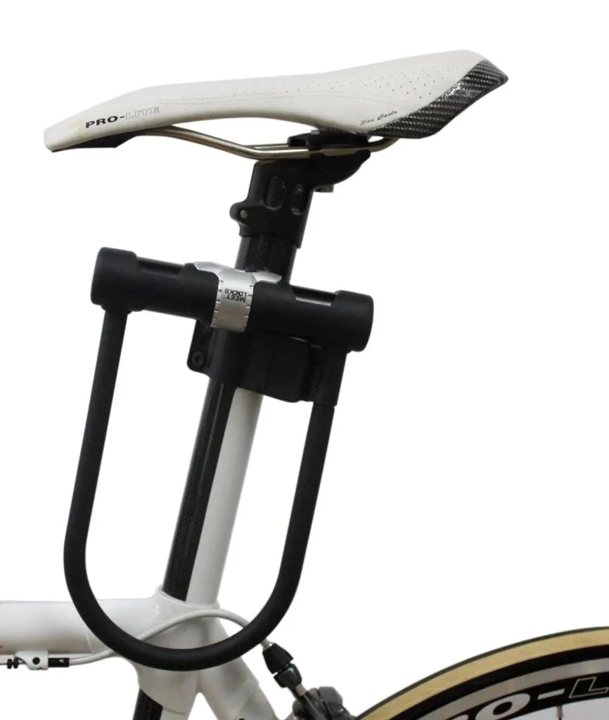 MEETLOCKS Bike U Lock  12mm with Sturdy Mounting Bracket 3 Keys