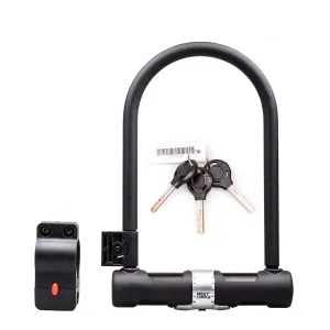 MEETLOCKS Bike U Lock  12mm with Sturdy Mounting Bracket 3 Keys