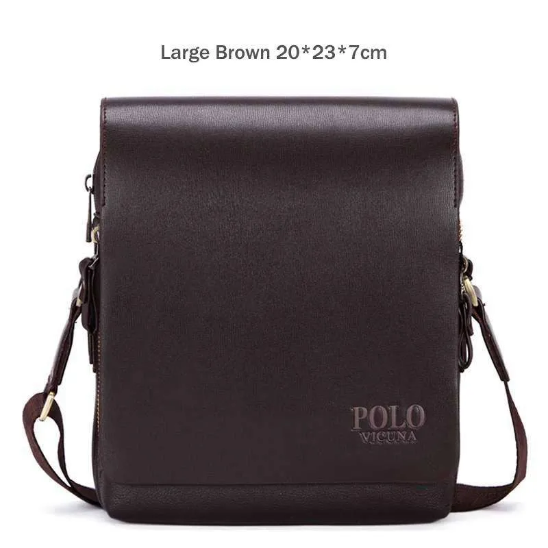 Men's Crossbody Collection 2019 VICUNA POLO New Arrival Fashion Business Leather Men Messenger Bags Promotional Small Crossbody Shoulder Bag Casual Man Bag