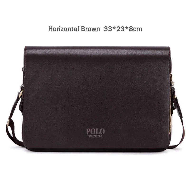 Men's Crossbody Collection 2019 VICUNA POLO New Arrival Fashion Business Leather Men Messenger Bags Promotional Small Crossbody Shoulder Bag Casual Man Bag