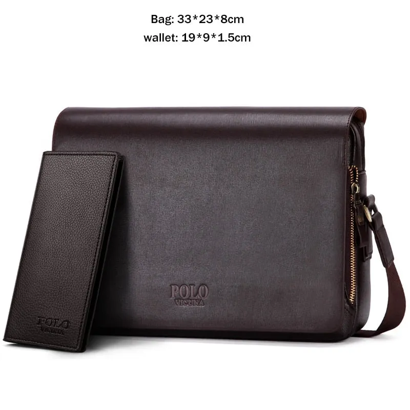 Men's Crossbody Collection 2019 VICUNA POLO New Arrival Fashion Business Leather Men Messenger Bags Promotional Small Crossbody Shoulder Bag Casual Man Bag