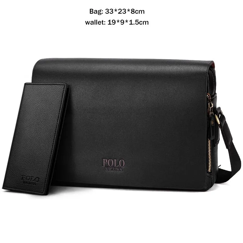 Men's Crossbody Collection 2019 VICUNA POLO New Arrival Fashion Business Leather Men Messenger Bags Promotional Small Crossbody Shoulder Bag Casual Man Bag
