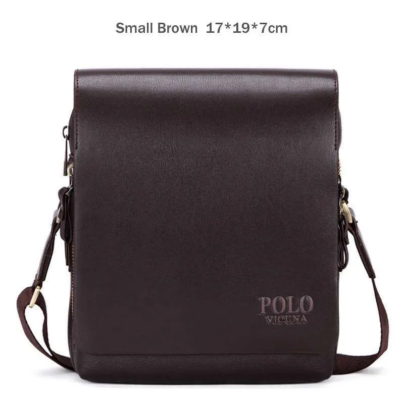 Men's Crossbody Collection 2019 VICUNA POLO New Arrival Fashion Business Leather Men Messenger Bags Promotional Small Crossbody Shoulder Bag Casual Man Bag
