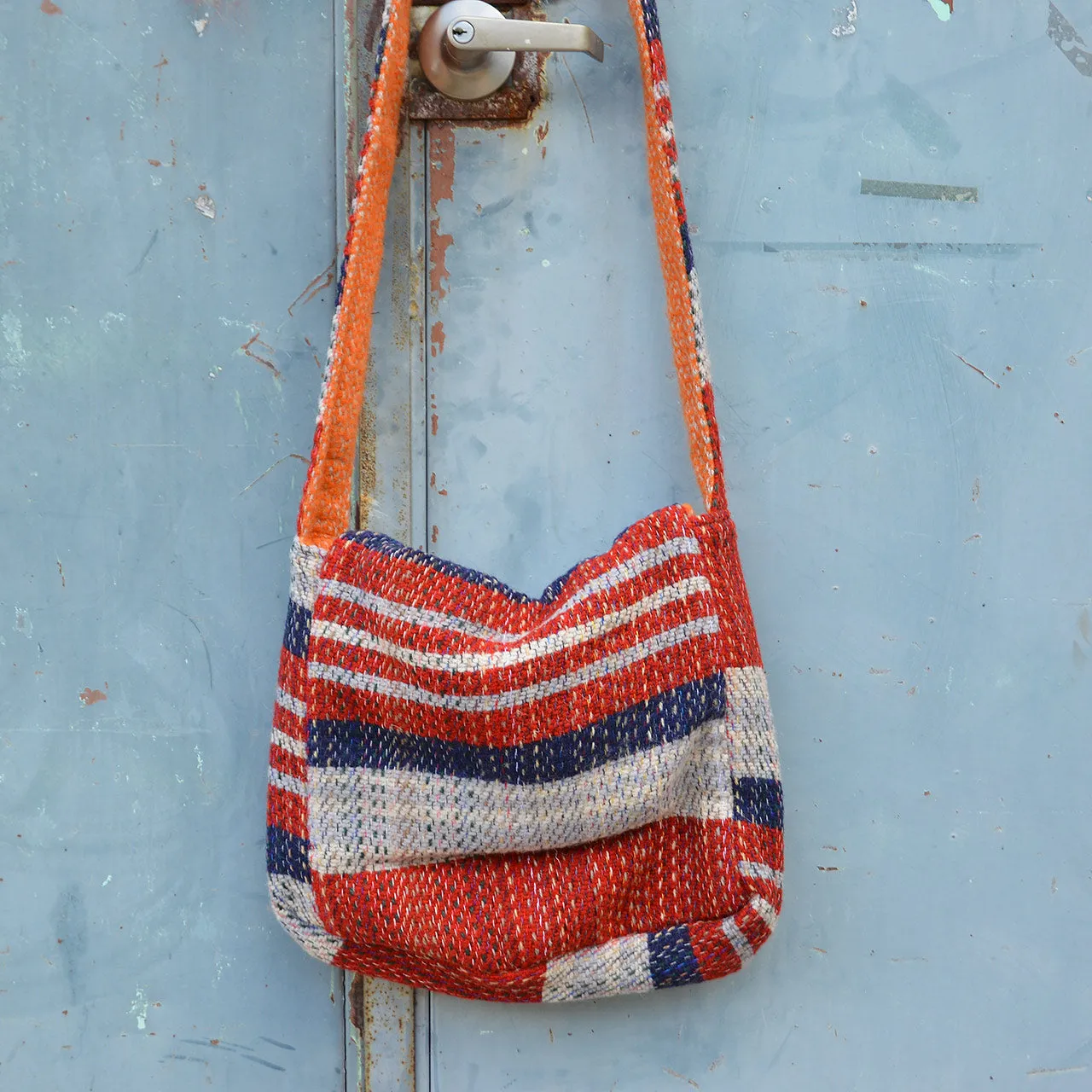 Messenger Bag 100% Recycled Wool Shoulder Satchel