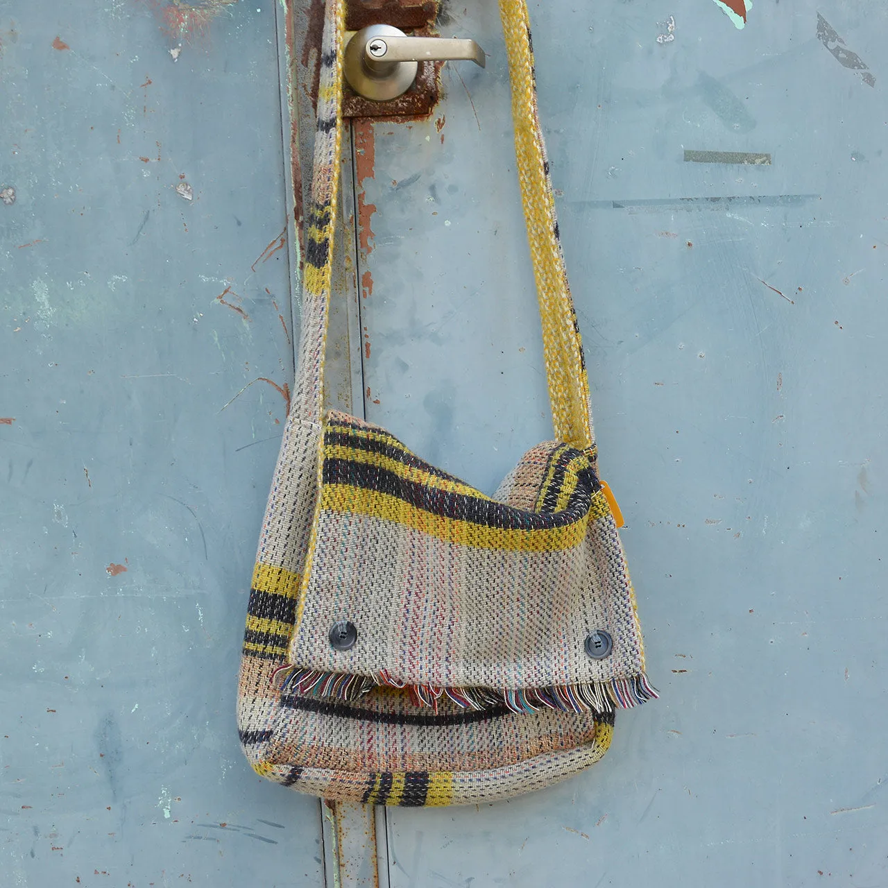 Messenger Bag 100% Recycled Wool Shoulder Satchel