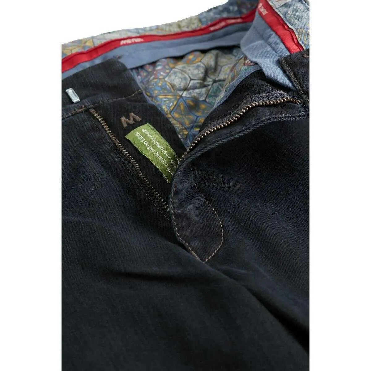 Meyer Roma Regular Denim Chinos - Blue Black