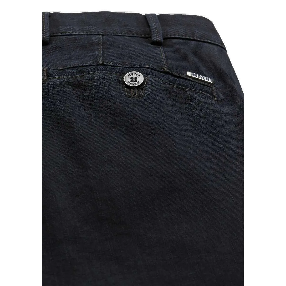 Meyer Roma Regular Denim Chinos - Blue Black