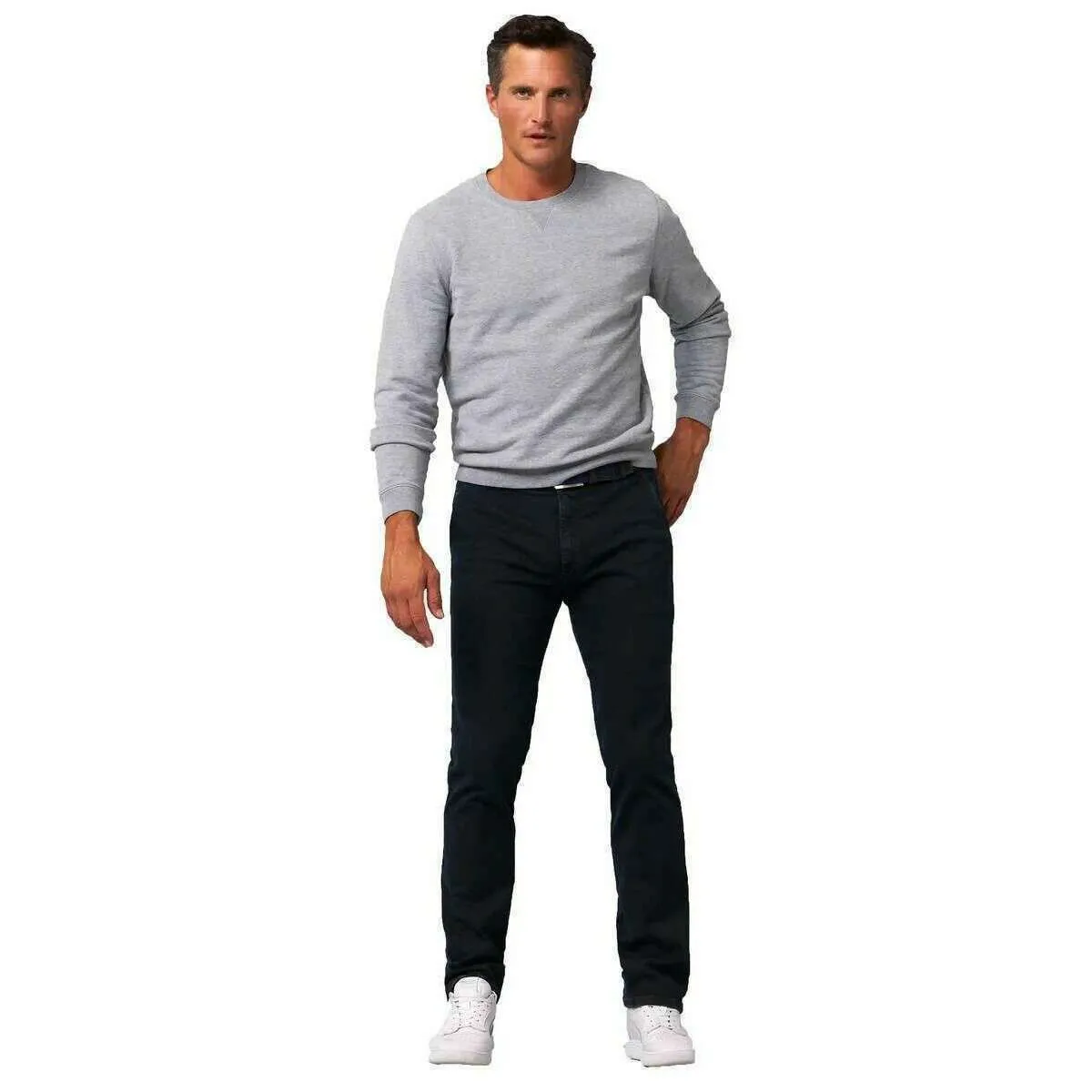 Meyer Roma Regular Denim Chinos - Blue Black