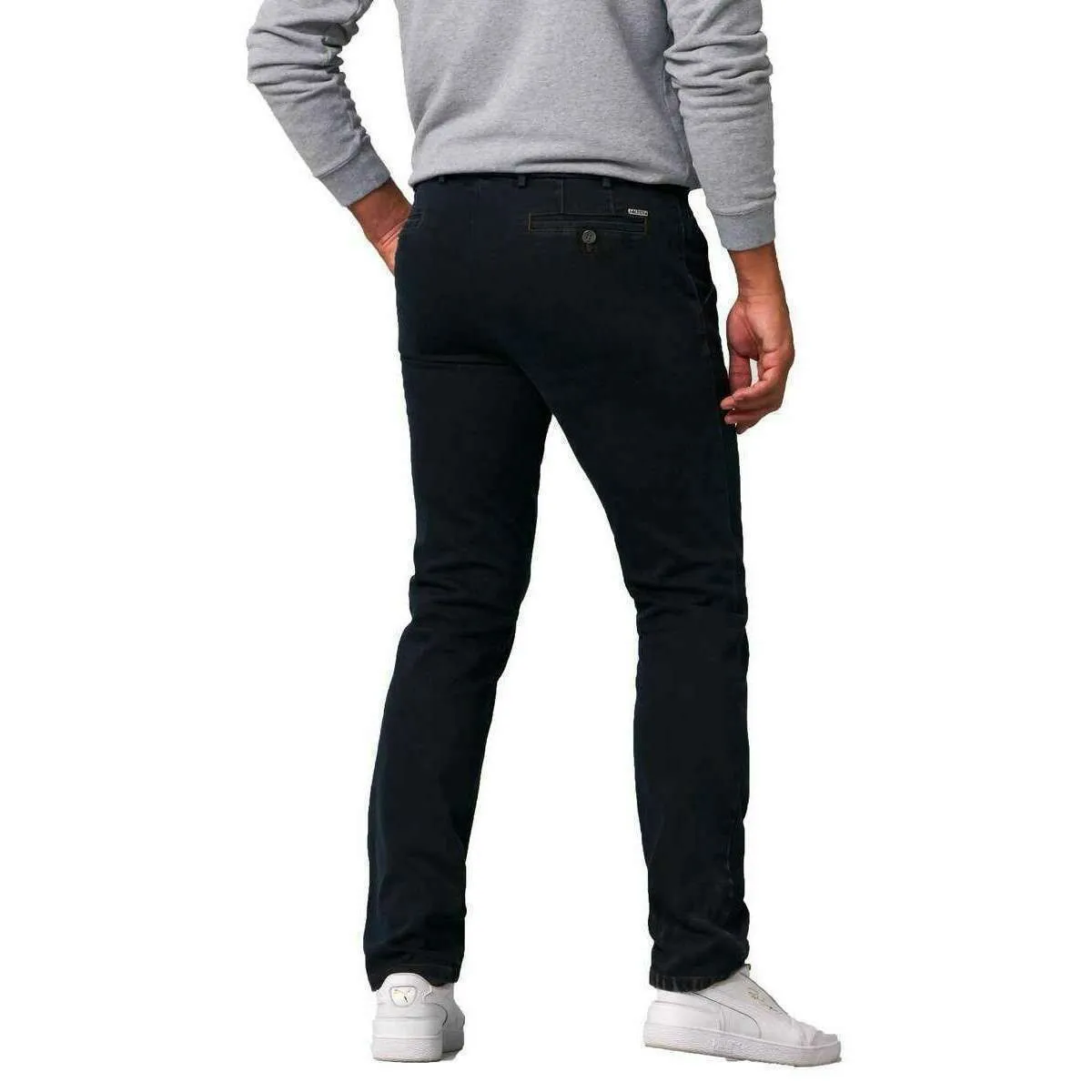 Meyer Roma Regular Denim Chinos - Blue Black
