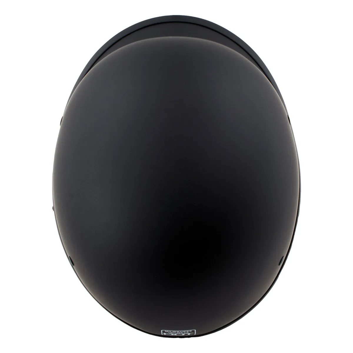 MPH9750DOT Dot Approved Matte Black 'Polo' Half Motorcycle Face Motorcycle Half Motorcycle Helmet for Men and Women  Biker