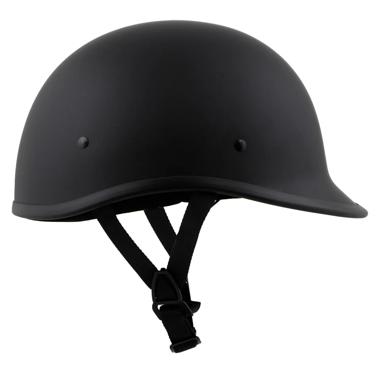 MPH9750DOT Dot Approved Matte Black 'Polo' Half Motorcycle Face Motorcycle Half Motorcycle Helmet for Men and Women  Biker