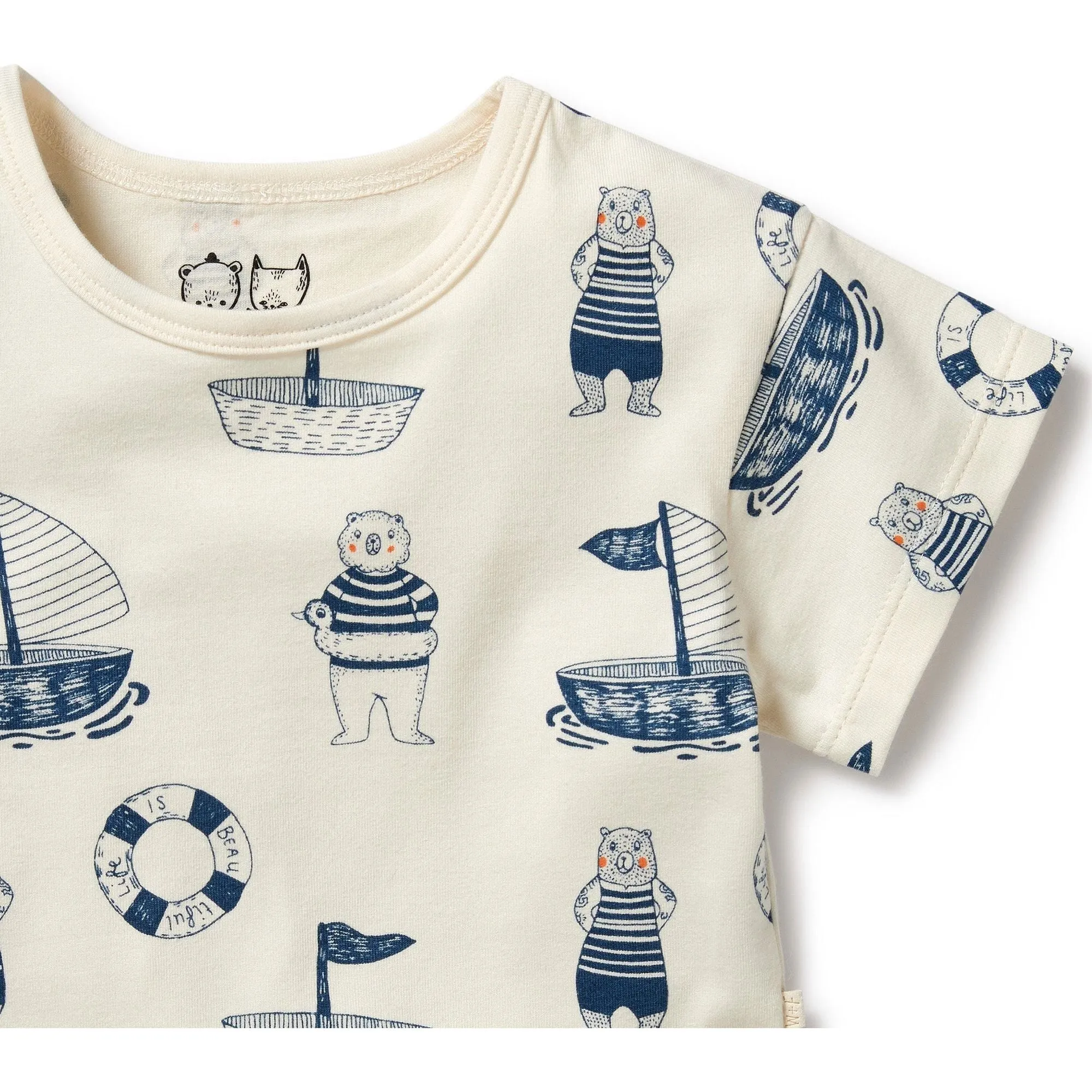 Nautical Bear Organic Tee