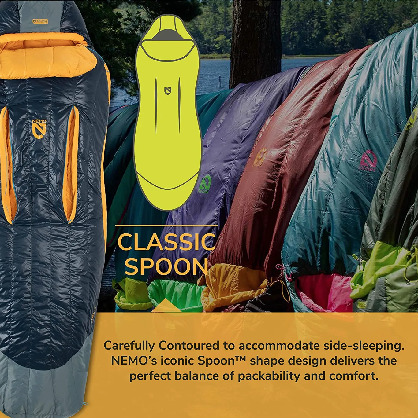 Nemo Men's Disco 15 Degree Insulated Down Sleeping Bag Regular