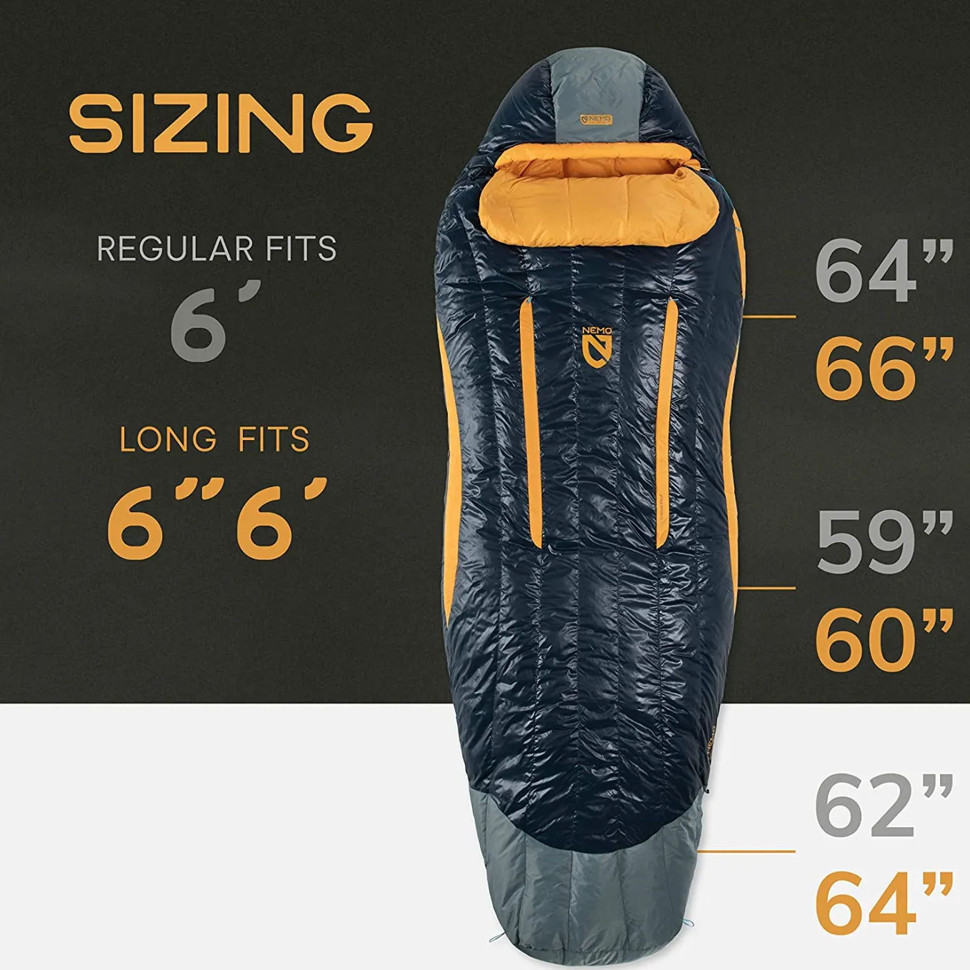Nemo Men's Disco 15 Degree Insulated Down Sleeping Bag Regular
