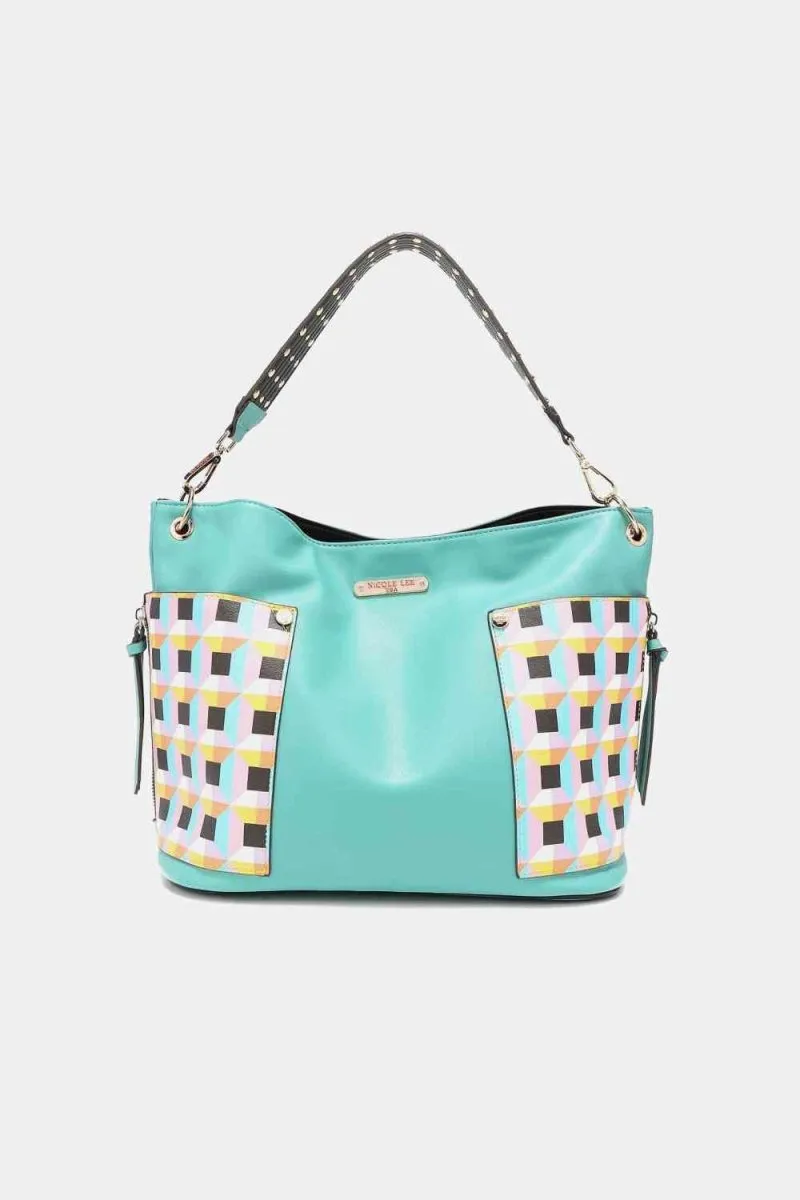 Nicole Lee USA Handbag Set: Shoulder, Crossbody & Coin Pouch