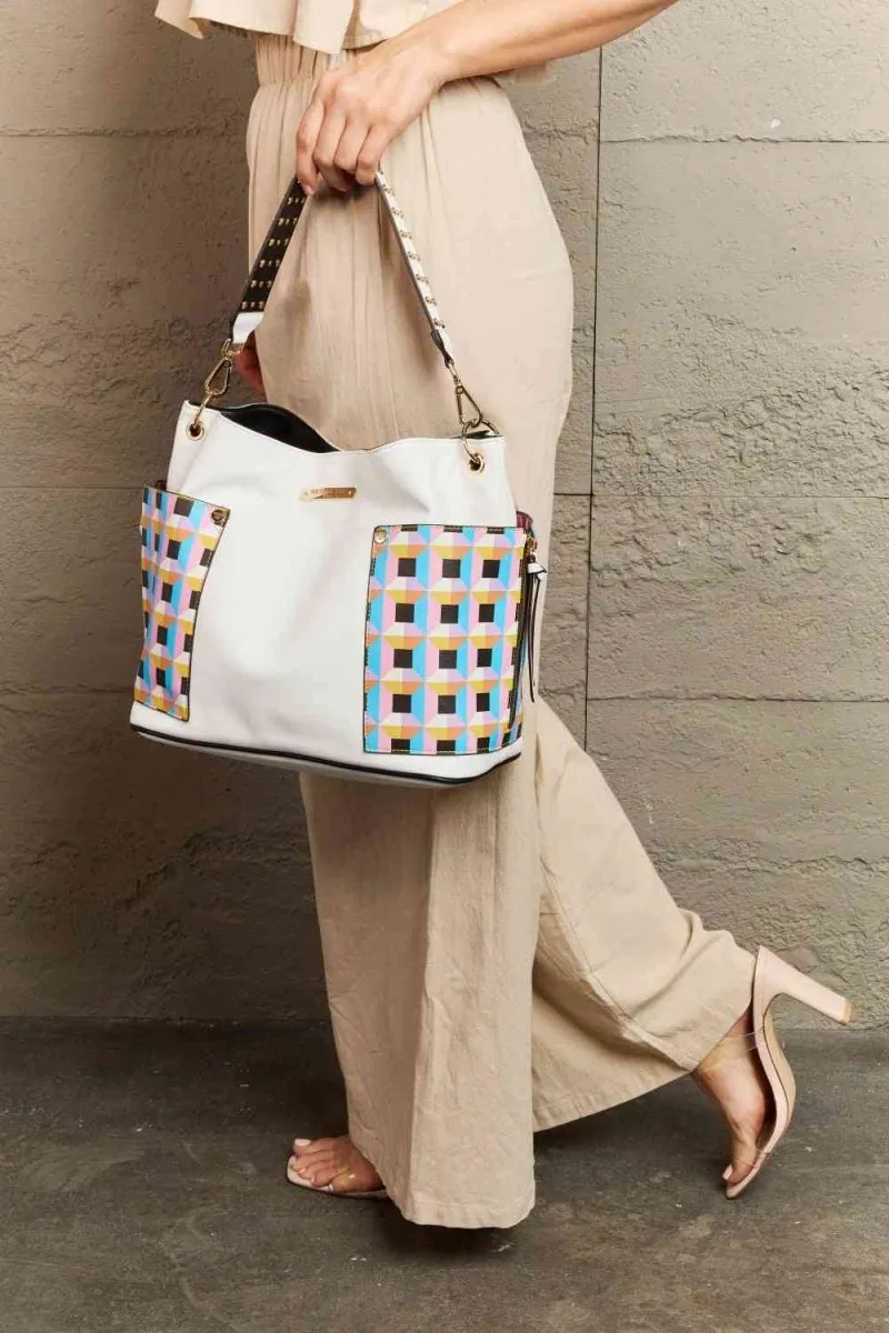 Nicole Lee USA Handbag Set: Shoulder, Crossbody & Coin Pouch