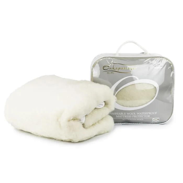 Onkaparinga Baby Waterproof Australian Wool Mattress Protector Cot