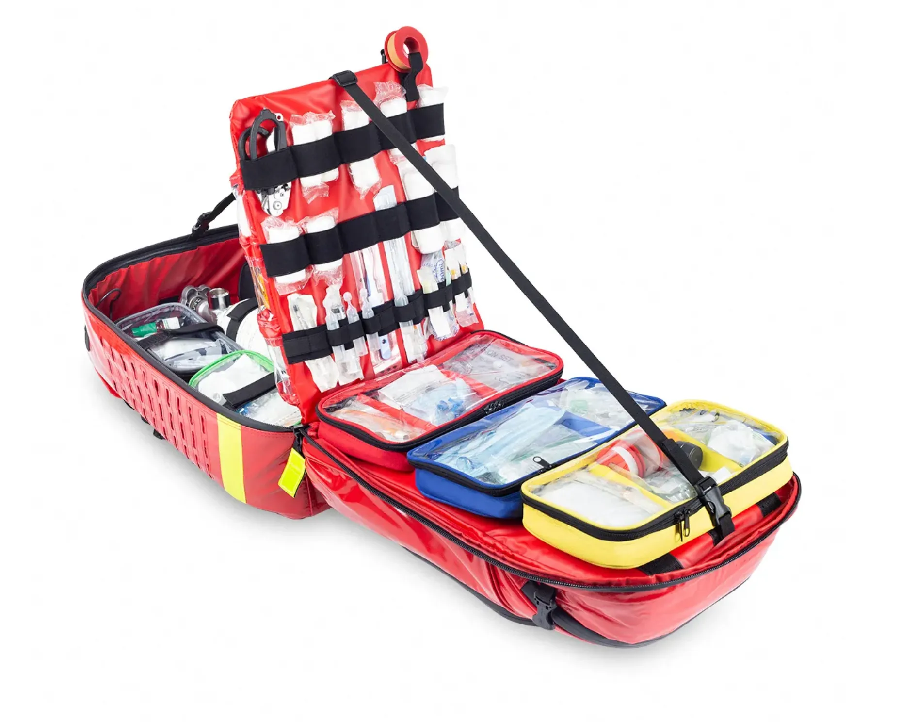 PARAMEDS XL Big-sized Rescue Tactical Backpack Red TARPAULIN Medical Emergency Bag