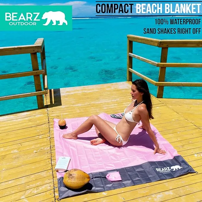 Pocket Blanket - Waterproof Picnic Blanket, Compact Travel Blanket, Picnic Blankets Waterproof Foldable Lightweight for Beach, Hiking, Festival Accessories