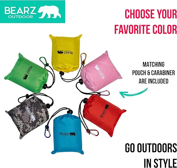 Pocket Blanket - Waterproof Picnic Blanket, Compact Travel Blanket, Picnic Blankets Waterproof Foldable Lightweight for Beach, Hiking, Festival Accessories