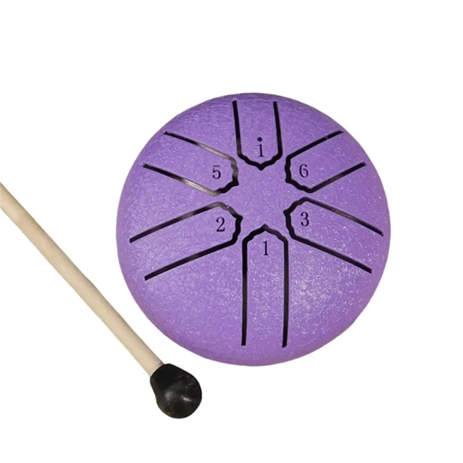 Pointed Design 3inch, 6-tone Mini Steel Tongue Drum   FREE Mallet