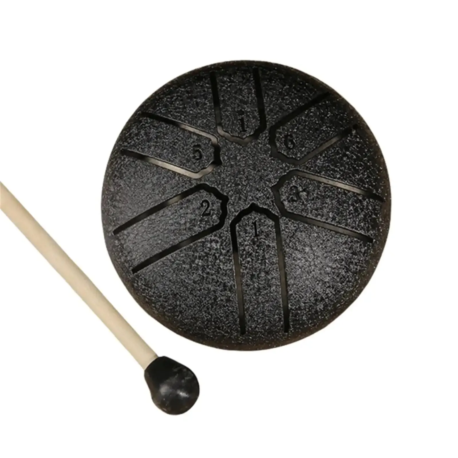 Pointed Design 3inch, 6-tone Mini Steel Tongue Drum   FREE Mallet
