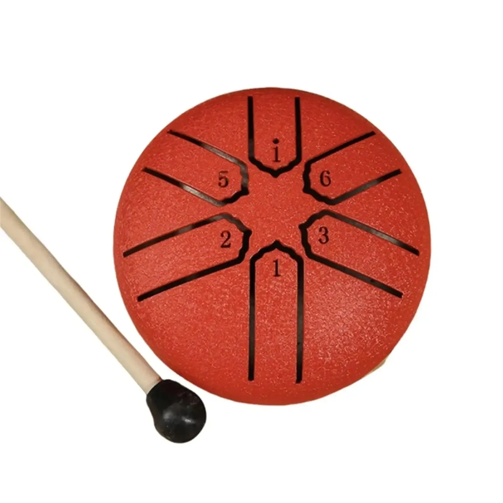 Pointed Design 3inch, 6-tone Mini Steel Tongue Drum   FREE Mallet