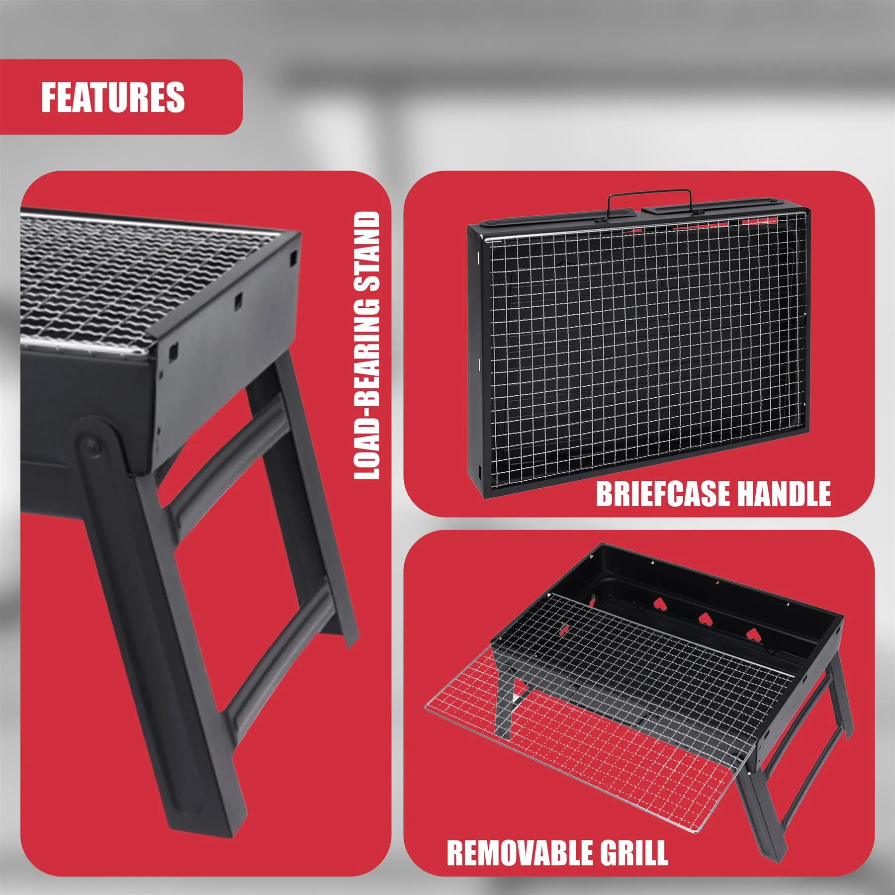 Portable Charcoal BBQ Grill